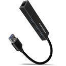 HMA-GL3A, 3x USB-A + Gigabit LAN, USB3.2 Gen 1 hub, metalic, Cablu USB-A 20 cm