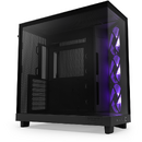 H6 Flow RGB, Compact Dual-chamber, MiddleTower, Negru