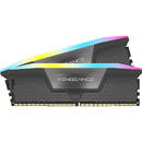 Vengeance RGB DDR5 32GB(2X16GB), Dual Channel, 1.25V, CL40, AMD EXPO, Negru