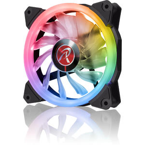 Ventilator Raijintek IRIS 14 Rainbow RGB LED Fan, 2pcs set including Controller - 140mm