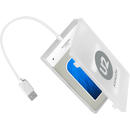 Rack Extern ADSA-1S, USB 2.0, SATA, HDD Adaptor Extern, 2.5", Alb