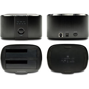 AXAGON Rack Extern ADSA-ST, USB3.0, 2x SATA 6G, Functie CLONE, DUAL HDD, Docking Station