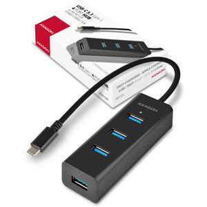 Hub AXAGON Hub USB HUE-S2C, 4x USB3.0, Charging Hub, Conector incarcare MicroUSB , Tip C