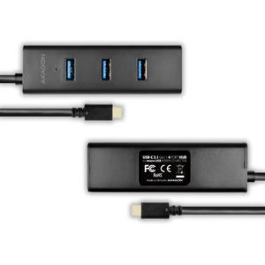 Hub AXAGON HUE-S2C, 4x USB3.0, Charging Hub, Conector incarcare MicroUSB , Tip C