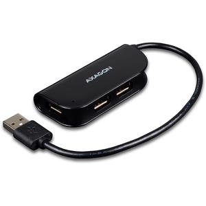 Hub AXAGON Hub USB HUE-X4B, 4x USB2.0,  Negru