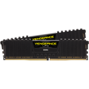 Corsair Memorie DDR4, 16GB, KIT 2x8GB, 3600MHz, C18, 1.35V, XMP, Negru, VENGEANCE LPX