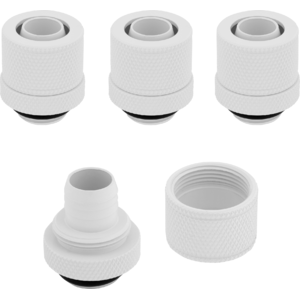 Corsair Set 4 Fitting-uri Compresie Hydro X Series XF Compression 10/13mm (3/8" / 1/2") ID/OD, Alb