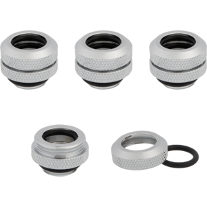 Corsair Pachet Fitting-uri 4 Buc Hardline Hydro X Series XF Hardline 12mm OD Fittings Four Pack Chrom