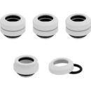 Hydro X Series XF Hardline 12mm OD Fittings Four Pack White