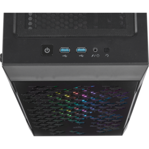 Corsair iCUE 220T RGB Airflow Tempered Glass Mid-Tower Smart Case — Negru