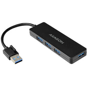 Hub AXAGON Hub USB HUE-G1A, 4x USB3.2 Gen 1, hub Subtire, cablu de 14 cm USB Tip A