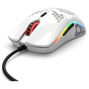 Glorious Mouse Gaming  Model O, RGB, 12000 DPI, 68g, 6 butoane, Alb Lucios