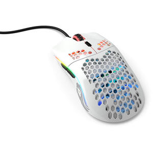 Glorious Mouse Gaming  Model O, RGB, 12000 DPI, 68g, 6 butoane, Alb Lucios