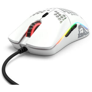 Glorious Mouse Gaming  Model O, 12000 DPI, 67g, 6 butoane, Alb Mat