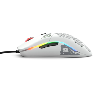 Glorious Mouse Gaming  Model O Minus, 12000 DPI, 58g, 6 butoane, Alb Mat