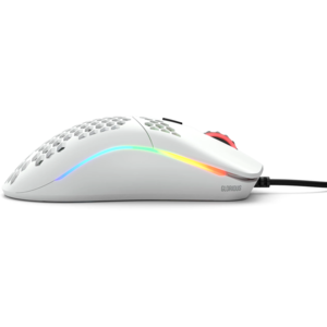Glorious Mouse Gaming  Model O Minus, 12000 DPI, 58g, 6 butoane, Alb Mat