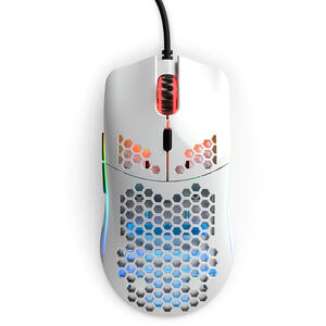 Glorious Mouse Gaming  Model O Minus, 12000 DPI, 59g, 6 butoane, Alb Lucios