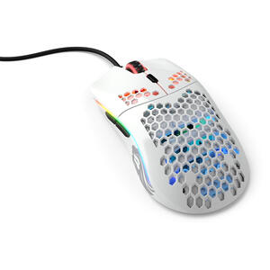 Glorious Mouse Gaming  Model O Minus, 12000 DPI, 59g, 6 butoane, Alb Lucios