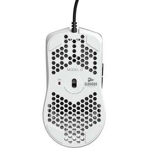 Glorious Mouse Gaming  Model O Minus, 12000 DPI, 59g, 6 butoane, Alb Lucios