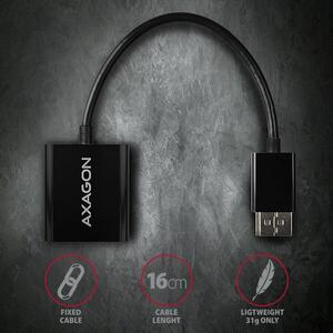 AXAGON RVD-VGN, Adaptor DisplayPort la VGA FullHD, 1920*1200 pixeli