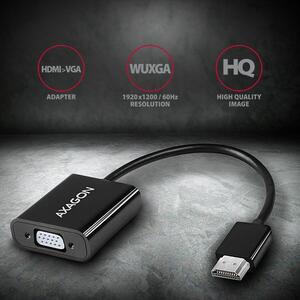AXAGON RVH-VGAN, Adaptor HDMI la VGA FullHD, Audio OUT