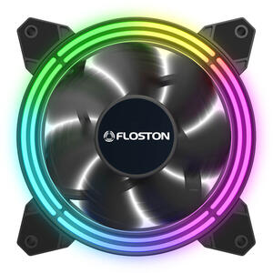 Ventilator Floston HALO RGB RAINBOW LED3xfan KIT