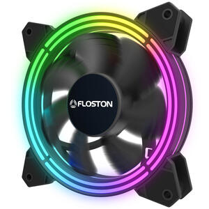 Ventilator Floston HALO RGB RAINBOW LED3xfan KIT