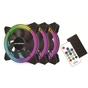 Ventilator Floston HALO RGB RAINBOW LED3xfan KIT