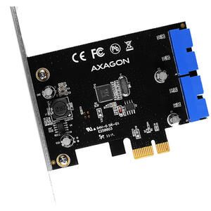 AXAGON PCEU-034VL, Adaptor PCI-e la 4x intern USB3.0 19pin, UASP VIA + LP