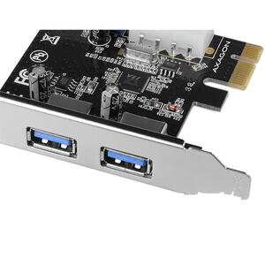 AXAGON PCEU-232VL, Adaptor PCIe 2+2x USB3.0, UASP VIA + LP