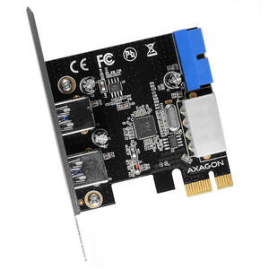 AXAGON PCEU-232VL, Adaptor PCIe 2+2x USB3.0, UASP VIA + LP