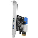 PCEU-232VL, Adaptor PCIe 2+2x USB3.0, UASP VIA + LP