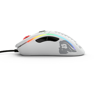 Glorious PC Gaming Race Mouse Model D, 12000 DPI, 69 grame, 6 butoane, USB 2.0, Alb mat