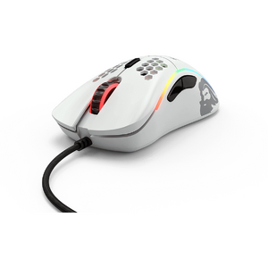 Glorious PC Gaming Race Mouse Model D, 12000 DPI, 69 grame, 6 butoane, USB 2.0, Alb mat