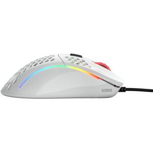 Glorious Mouse Gaming Model D, 12000 DPI, 69 grame, 6 butoane, USB 2.0, Alb lucios