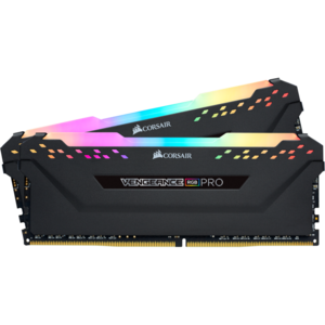 Corsair Memorie DDR4, 32GB, KIT 2x16GB, 3200MHz, C16, 1.35V, Negru, RGB, VENGEANCE PRO