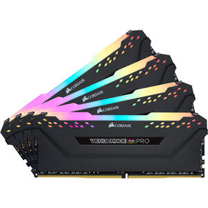 Corsair Vengeance RGB Pro 128GB, DDR4, 3200Mhz, CL16, 4x32GB, 1.35V, Negru