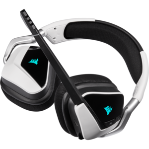 Corsair VOID RGB ELITE Wireless Premium Gaming Headset with 7.1 Surround — White (EU)