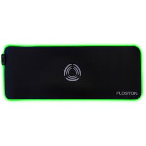 Floston RAINBOW RGB, 80 x 30cm, baza cauciucata, suprafata textila, margini cusute, Negru