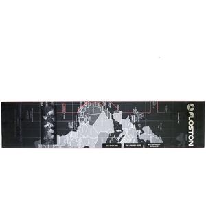 Floston WORLD, 90 x 40cm, baza cauciucata, suprafata textila, margini cusute, Negru