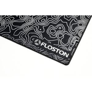 Floston TOPOGRAPHIC, 90 x 40cm, baza cauciucata, suprafata textila, margini cusute, Negru