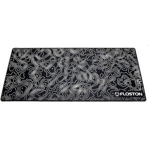 Floston TOPOGRAPHIC, 90 x 40cm, baza cauciucata, suprafata textila, margini cusute, Negru