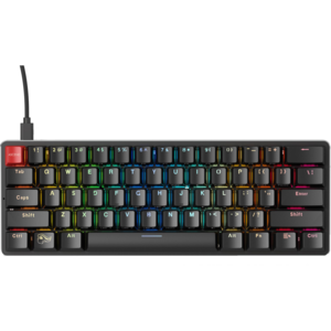 Glorious Tastatura mecanica GMMK Compact, Gateron Brown Switch, Layout US, Negru