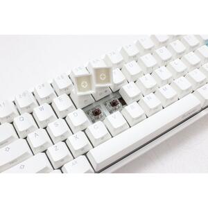 DUCKY One 2 Mini RGB Pure White, Cherry Brown RGB