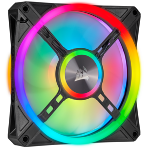 Ventilator Corsair iCUE QL120 RGB 120mm PWM Triple Fan with Lighting Node CORE