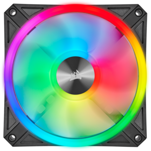 Ventilator Corsair iCUE QL120 RGB 120mm PWM Triple Fan with Lighting Node CORE