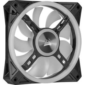 Ventilator Corsair iCUE QL120 RGB 120mm PWM Triple Fan with Lighting Node CORE