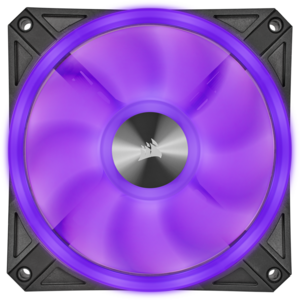 Ventilator Corsair iCUE QL120 RGB 120mm PWM Triple Fan with Lighting Node CORE