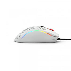 Glorious Mouse Gaming  Model D, RGB, 12000 DPI, 61g, 6 butoane, USB, Alb Mat