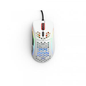 Glorious Mouse Gaming  Model D, RGB, 12000 DPI, 61g, 6 butoane, USB, Alb Mat